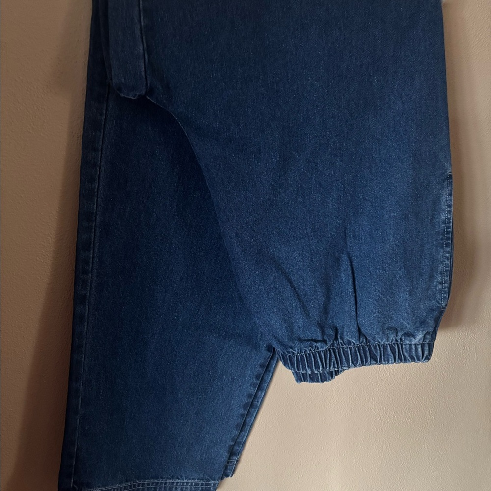 Denim & Co pull on stretch denim jeans size Large